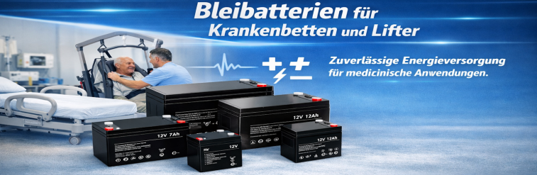 Blei Akkus für med Anwendungen