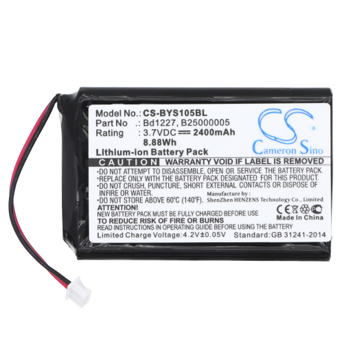 3.7V 2400mAh / 8.88Wh Li-ion Akku f.:Ingenico Model: B25000005, BD1227, B40160100, BRR-L, BRR-L Evolution, RoadRunners BRR-FS, RoadRunners Evolution