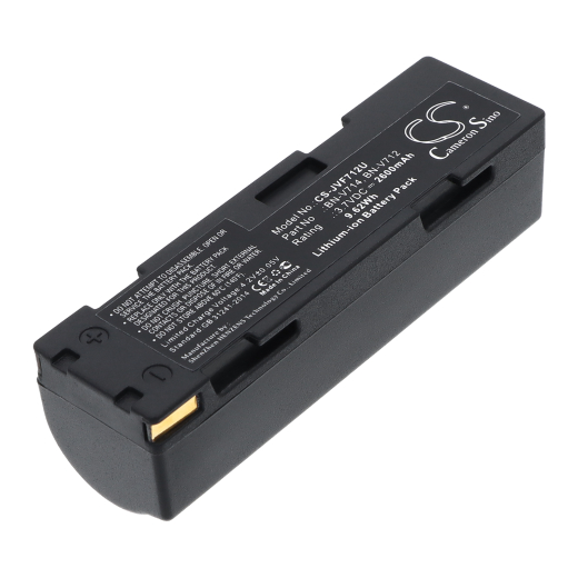 3.7V 2600mAh / 9.62Wh Li-ion Akku f.:JVC Model: BN-V712, BN-V712U, BN-V714, BN-V714U, GR-DV14, GR-DV2, GR-DV70E, GR-DVJ70, GR-DVJ70E