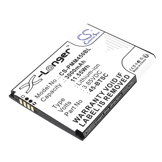 3.85V 3000mAh / 11.55Wh Li-ion Akku f.:Point Mobile Model: 45-BTSC, PM45