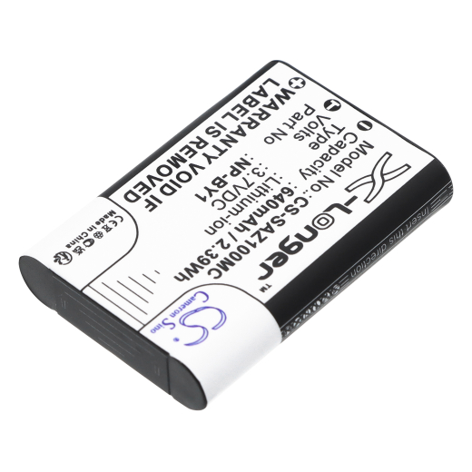 3.7V 640mAh / 2.39Wh Li-ion Akku f.:Sony Model: NP-BY1, Action Cam Mini AZ1, Cyber-shot DSC-HX50, Cyber-shot DSC-HX50V, Cyber-Shot DSC-RX1R II, Cyber