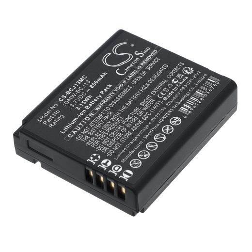 3.7V 850mAh/3.15Wh Li-ion Akku f.:Leica Model: 18719, 18720, BP-DC9, BP-DC9E, BP-DC9U, D-LUX5, D-LUX5E, D-LUX6, V-LUX 2, V-LUX 3