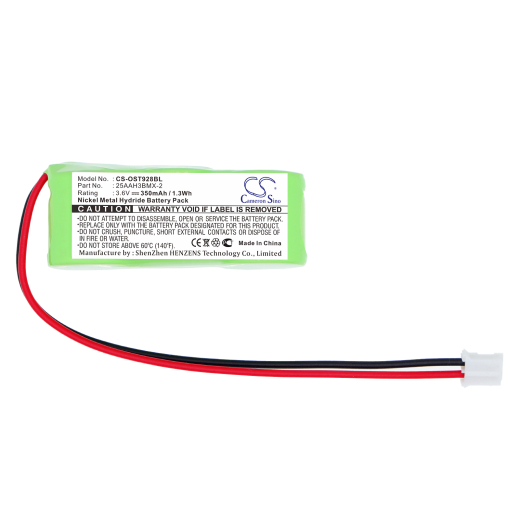 3.6V 350mAh Ni-MH Akku f.:Oregon Scientific Model: 25AAH3BMX-2, CUSTOM-178, STR918, STR928, STR938, STR968