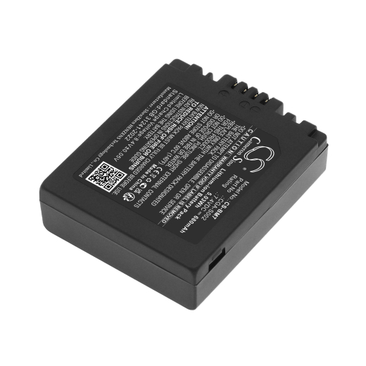 7.4V 680mAh Li-ion Akku f.:Panasonic Model: CGA-S002, CGA-S002A, CGA-S002A/1B, CGA-S002E, CGA-S002E/1B, CGR-S002, CGR-S002E, DMW-BM7, DMC-FZ10, DMC-F