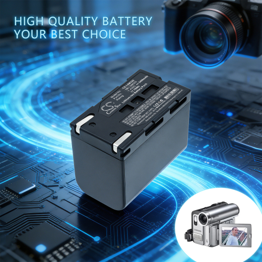 7.4V 2400mAh Li-ion Akku f.:Samsung Model: SB-LSM320, SC-D263, SC-D351, SC-D353, SC-D362, SC-D363, SC-D364, SC-D365, SC-D366, SC-D453, SC-D455, SC-D9