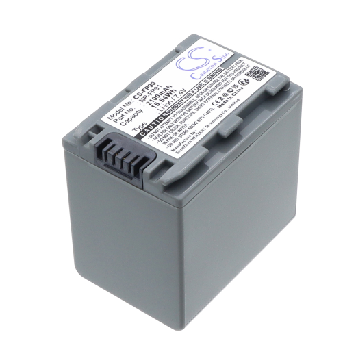 7.4V 2100mAh / 15.54Wh Li-ion Akku f.:Sony Model: NP-FP90, NP-FP91, DCR-DVD105, DCR-DVD105E, DCR-DVD203, DCR-DVD205, DCR-DVD205E, DCR-DVD305, DCR-DVD