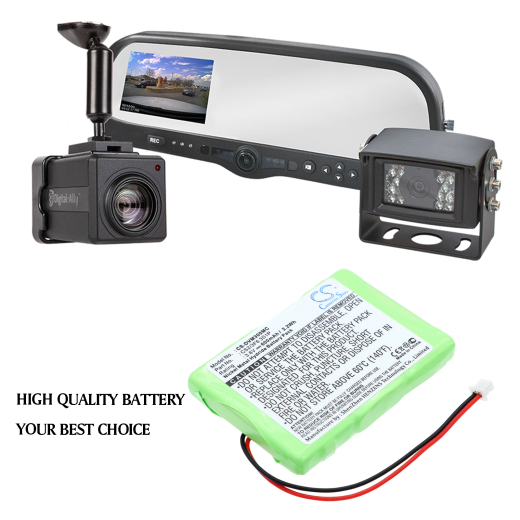 3.6V 600mAh / 2.16Wh Ni-MH Akku f.:Digital Ally Model: 135-0035, CS2/3F6 3S1P, DVM 500, DVM-RMT