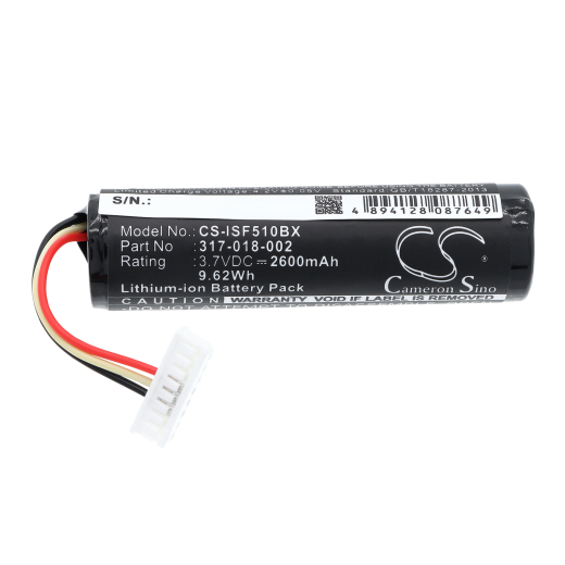 3.7V 2600mAh / 9.62Wh Li-ion Akku f.:Intermec Model: 1016AB01, 317-018-002, 317-018002A, 318-024-002, 318-025-001, SF51