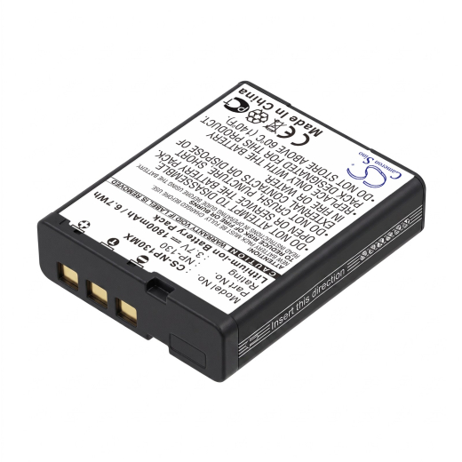3.7V 1800mAh Li-ion Akku f.:Casio Model: NP-130, NP-130A, Exilim EX-FC300S, Exilim EX-H30, Exilim EX-H30BK, Exilim EX-H35, Exilim EX-ZR100, Exilim EX