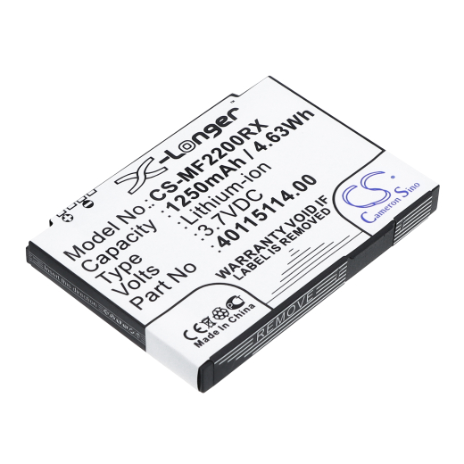 3.7V 1250mAh / 4.63Wh Li-ion Akku für: Novatel Wireless Model: 3-1826107-9, 40115114.00, L01478001, MiFi2200
