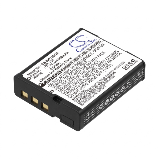 3.7V 1500mAh Li-ion Akku f.:Casio Model: NP-130, NP-130A, Exilim EX-FC300S, Exilim EX-H30, Exilim EX-H30BK, Exilim EX-H35, Exilim EX-ZR100, Exilim EX