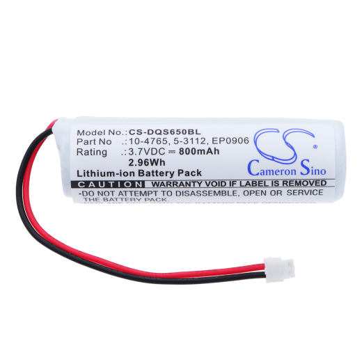 3.7V 800mAh / 2.96Wh Li-ion Akku f.:Datalogic Model: 10-4765, 5-3112, EP0906, QS6500BT, QS65-2030000R, QS65-2040032-401R, QS65-3010101-105, QS65-3030