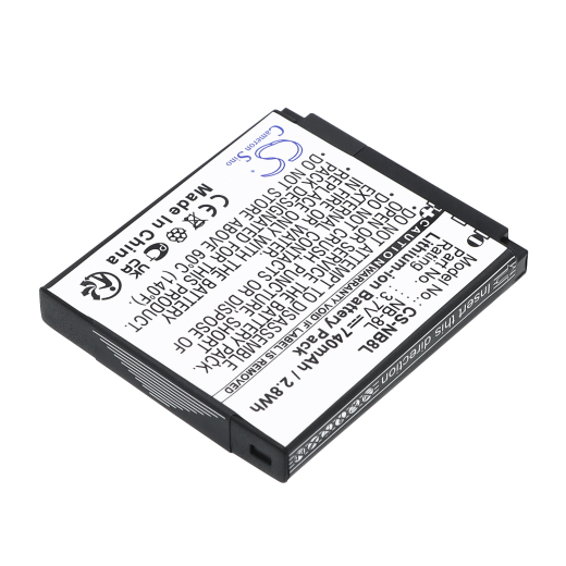 3.7V 740mAh Li-ion Akku f.:Canon Model: NB-8L, PowerShot A2200, PowerShot A3000, PowerShot A3000 IS, PowerShot A3100, PowerShot A3100 IS