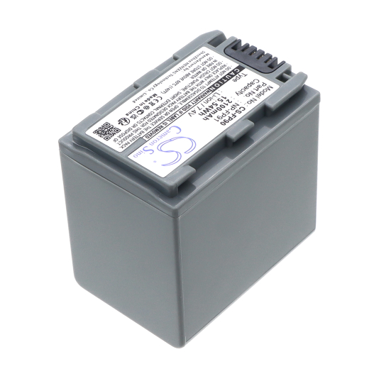 7.4V 2100mAh / 15.54Wh Li-ion Akku f.:Sony Model: NP-FP90, NP-FP91, DCR-DVD105, DCR-DVD105E, DCR-DVD203, DCR-DVD205, DCR-DVD205E, DCR-DVD305, DCR-DVD