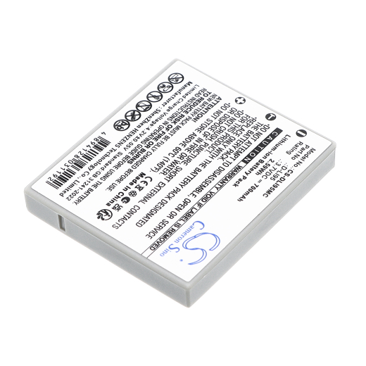 3.7V 700mAh Li-ion Akku f.:PENTAX Model: D-LI95, Optio E75, Optio E85, Optio M85
