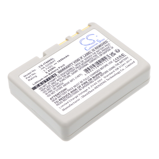 3.7V 1850mAh / 6.85Wh Li-ion Akku f.:Casio Model: CA60L1-G, CA60L4-G, HA-020LBAT, HA-D20BAT, HA-D20BAT-A, HA-D21LBAT, DT-5300, IT-300, IT-600, IT-800