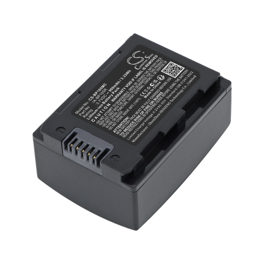 3.7V 900mAh / 3.33Wh Li-ion Akku f.:Samsung Model: IA-BP105R, HMX-F50BN, HMX-F90BN, HMX-H300, HMX-H300BN, HMX-H300BP, HMX-H304, HMX-H305, SMX-F50, SM