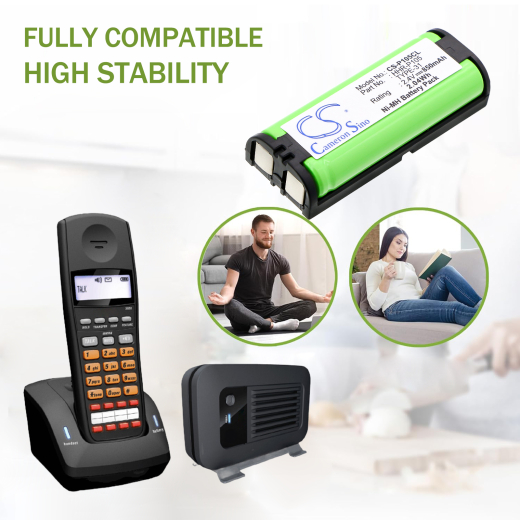 2.4V 850mAh / 2.04Wh Ni-MH Akku f.:Uniden Model: BBTG0658001, BT-1009, EXP10000, EXP-10000