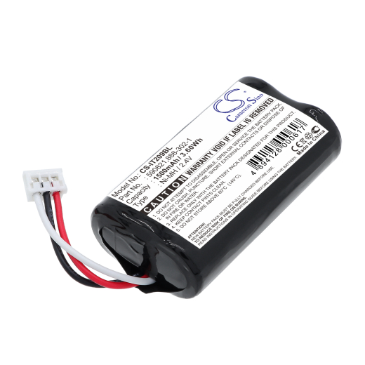 2.4V 1500mAh / 3.60Wh Ni-MH Akku f.:Intermec Model: 590821, 888-302-1, AK18353-1, BT17790-1, Trakker T2090