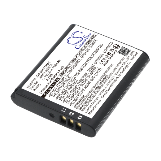 3.7V 770mAh / 2.85Wh Li-ion Akku f.:Panasonic Model: DMW-BCN10, DMW-BCN10E, DMW-BCN10GK, DMW-BCN10PP, Lumix DMC-LF1, Lumix DMC-LF1K, Lumix DMC-LF1W
