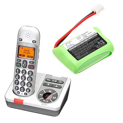 2.4V 400mAh/0.96Wh Ni-MH Akku f.:Switel Model: SL30013, MD9300, MD9500, MD9600, MD9700