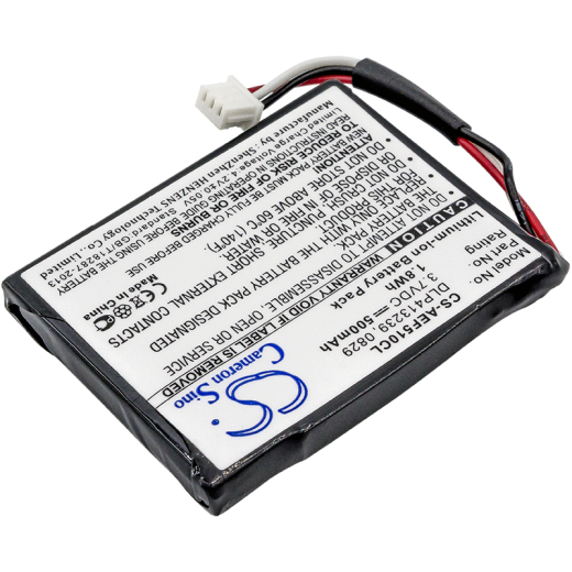 3.7V 500mAh / 1.85Wh Li-ion Akku f.:AEG Model: 0829, DLP413239, Fame 510