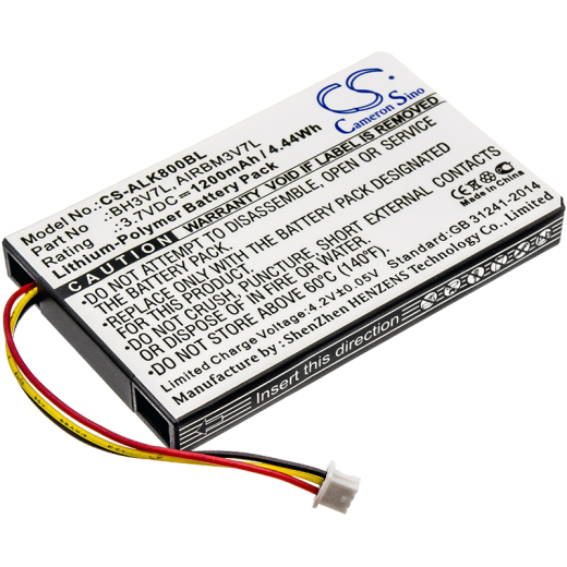 3.7V 1200mAh / 4.44Wh 1200mAh / 4.44Wh Akku f.:Autec Model: AIRBM3V7L, BH3V7L, DM3V7L, Air A4, Air A6, Air A8 1200mAh / 4.44Wh