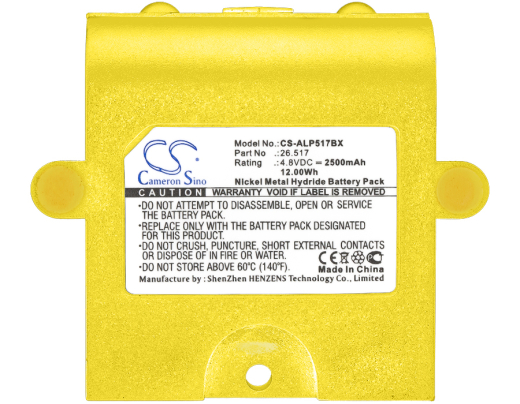 4.8V 2500mAh / 12.00Wh 2500mAh / 12.00Wh Akku f.:Apollo Model: 26.517, 26.517 2500mAh / 12.00Wh