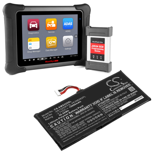 3.7V 15000mAh / 55.50Wh 15000mAh / 55.50Wh Akku f.:Autel Model: H81225WYQ, VK398282PL, MaxiSys Elite 15000mAh / 55.50Wh
