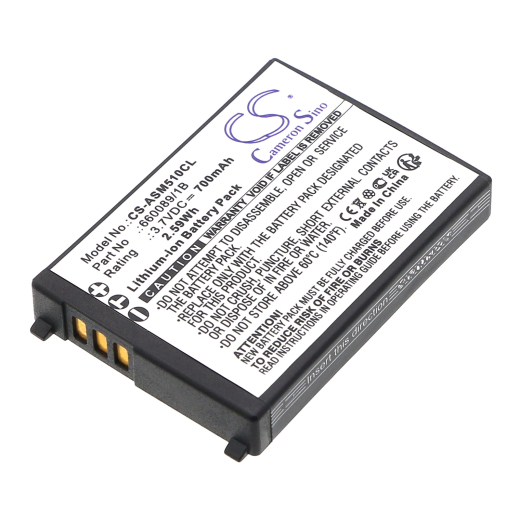 3.7V 700mAh / 2.59Wh Li-ion Akku f.:Ascom Model: 660089/1B, 660109, 51 Advanced, A51, A71, AMIE-AABAB, P71