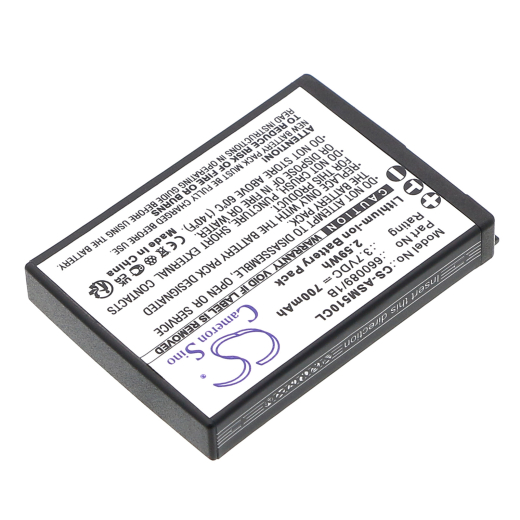 3.7V 700mAh / 2.59Wh Li-ion Akku f.:Ascom Model: 660089/1B, 660109, 51 Advanced, A51, A71, AMIE-AABAB, P71