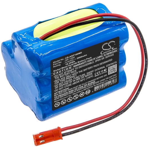 9.6V 2000mAh NI-MH Akku für Annol SP-1000