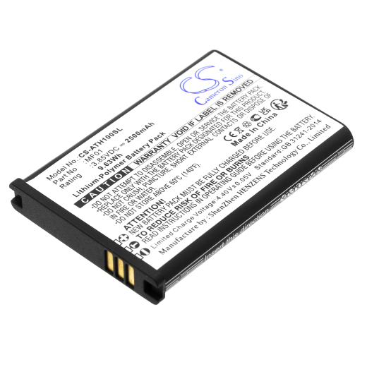 3.85V 2500mAh / 9.63Wh Li-Polymer Akku für: AT&T Model: 711700572011, MF01, CT2MHS01, T-Mobile Hotspot TMO HS1, TMOHS1, Turbo Hotspot 2