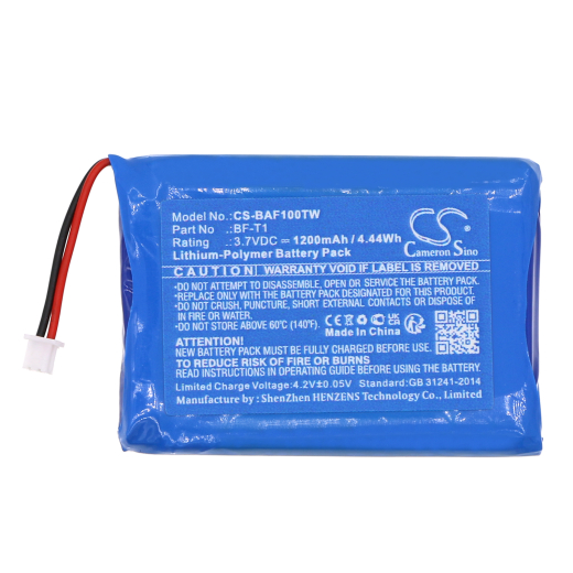 3.7V 1200mAh / 4.44Wh Li-Polymer Akku f.:Baofeng Model: BF-T1, BF-T1, BF-T1 UHF, T1