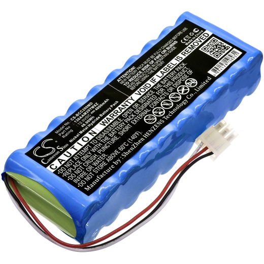 12.0V 4000mAh / 48.0Wh Nickel-Metallhydrid Akku für: Medical Econet Model: Cardio M, Cardio M Plus, Econte Cardio M+