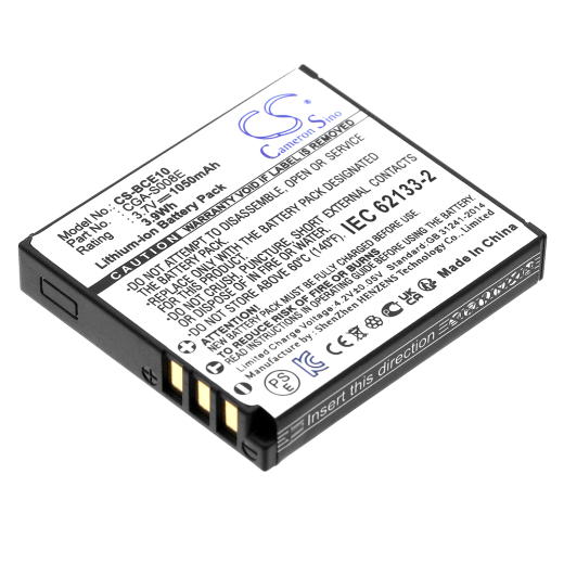 3.7V 1050mAh / 3.89Wh Li-ion Akku f.:Leica Model: BP-DC6, BP-DC6-E, BP-DC6-J, BP-DC6-U, C-LUX 2, C-LUX 3