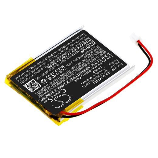 3.7V 500mAh / 1.85Wh Li-Polymer Akku f.:iDect Model: MT LP053040, M1, M2, X2, X2d, X2di, X2i