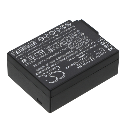 7.4V 1000mAh / 7.40Wh Li-ion Akku f. Panasonic Model: Lumix DMC-G6, Lumix DMC-G7, Lumix DMC-G5K, Lumix DMC-G81, Lumix DMC-GH2, Lumix DMC-GX8, Lumix F