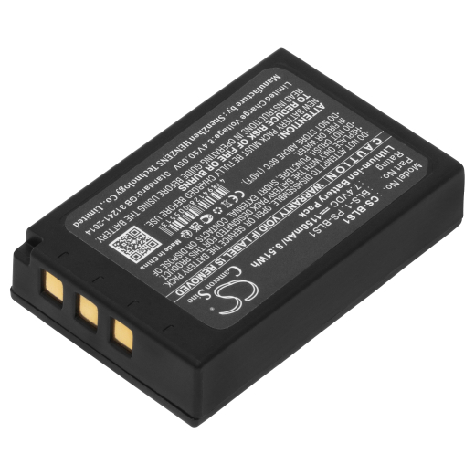 7.4V 1150mAh Li-ion Akku f.:Olympus Model: BLS-1, PS-BLS1, E-400, E-410, E-420, E-450, E-620, EP-1, EP-1 Pen, E-P2, E-P2 Pen, Evolt E-400, Evolt E-41