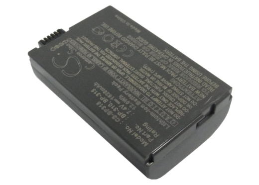 7.4V 1620mAh Li-ion Akku f.:Canon Model: BP-310, BP-315, DC51, IXY DVM5, MVX4i, Optura 600