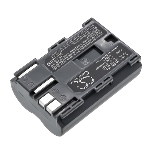 7.4V 2000mAh / 14.80Wh Li-ion Akku f.:Canon Model: BP-508, BP-511, BP-511A, BP-512, BP-514, DM-MV100X, DM-MV100Xi, DM-MV30, DM-MV400, DM-MV430, DM-MV
