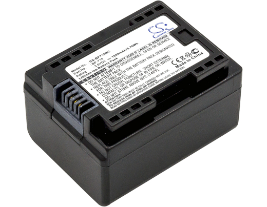 3.6V 1600mAh / 5.76Wh Li-ion Akku f.:Canon Model: BP-718, IXIA HF M56, IXIA HF R306, LEGRIA HF R36, LEGRIA HF R37, LEGRIA HF R38, VIXIA HF M50, VIXIA