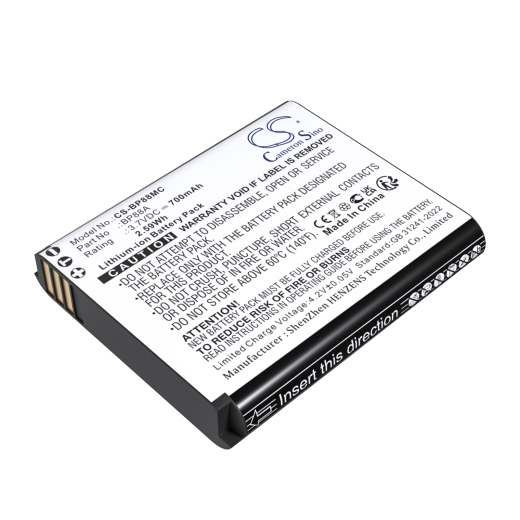 3.7V 700mAh / 2.59Wh Li-ion Akku f.:Samsung Model: BP88A, DV200, DV300, DV300F, DV305, DV305F