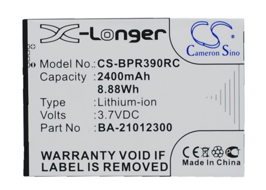 3.7V 2400mAh / 8.88Wh Li-ion Akku für: BandRich Model: BA-21012300, BandLuxe PR39