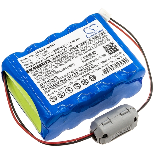 12.0V 2000mAh / 24.00Wh Nickel-Metallhydrid Akku für: Braun Model: 8713030