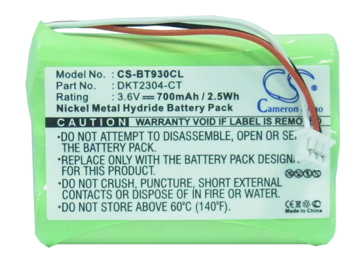 3.6V 700mAh / 2.52Wh Ni-MH Akku f.:GP Model: 40AAAH3BMLZ,