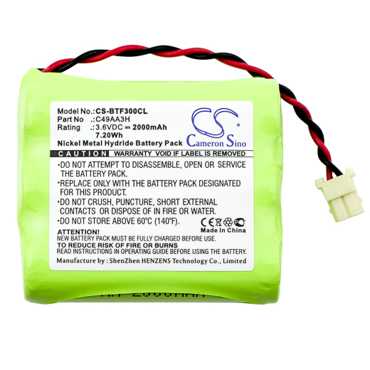 3.6V 2000mAh / 7.20Wh Ni-MH Akku f.:BT Model: C49AA3H, Freelance 1, Freelance 2, Freestyle 1000, Freestyle 300, Freestyle 500, Freestyle 600