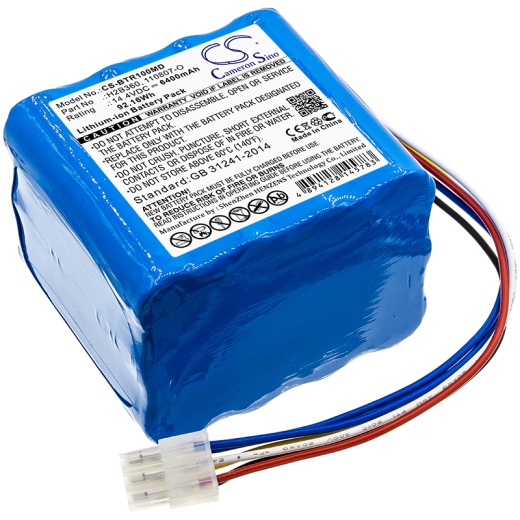 14.4V 6400mAh / 92.16Wh Li-Ionen Akku für: Bellavista Model: 030.811.020, 110807-O, 300.784.00, H2B360