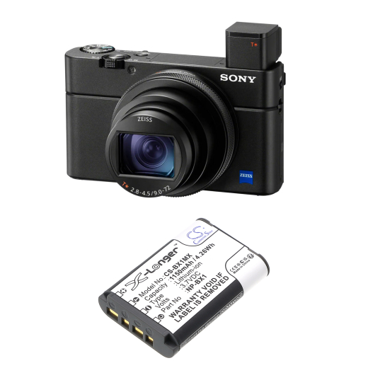 3.7V 1150mAh / 4.26Wh Li-ion Akku f.:Sony Model: NP-BX1, Cyber-shot DSC-HX300, Cyber-shot DSC-HX50, Cyber-shot DSC-HX50V, Cyber-shot DSC-HX50V/B, Cyb