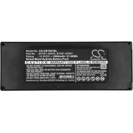 10.8V 2000mAh / 21.6Wh 2000mAh / 21.6Wh Akku f.:Laird Cattron-Theimeg Model: BT081-00061, TH-EC/LO 2000mAh / 21.6Wh